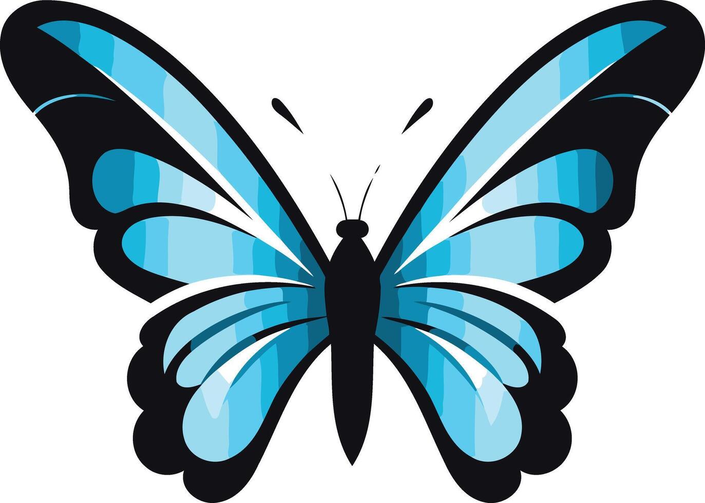 Blue Butterfly Illustration vector
