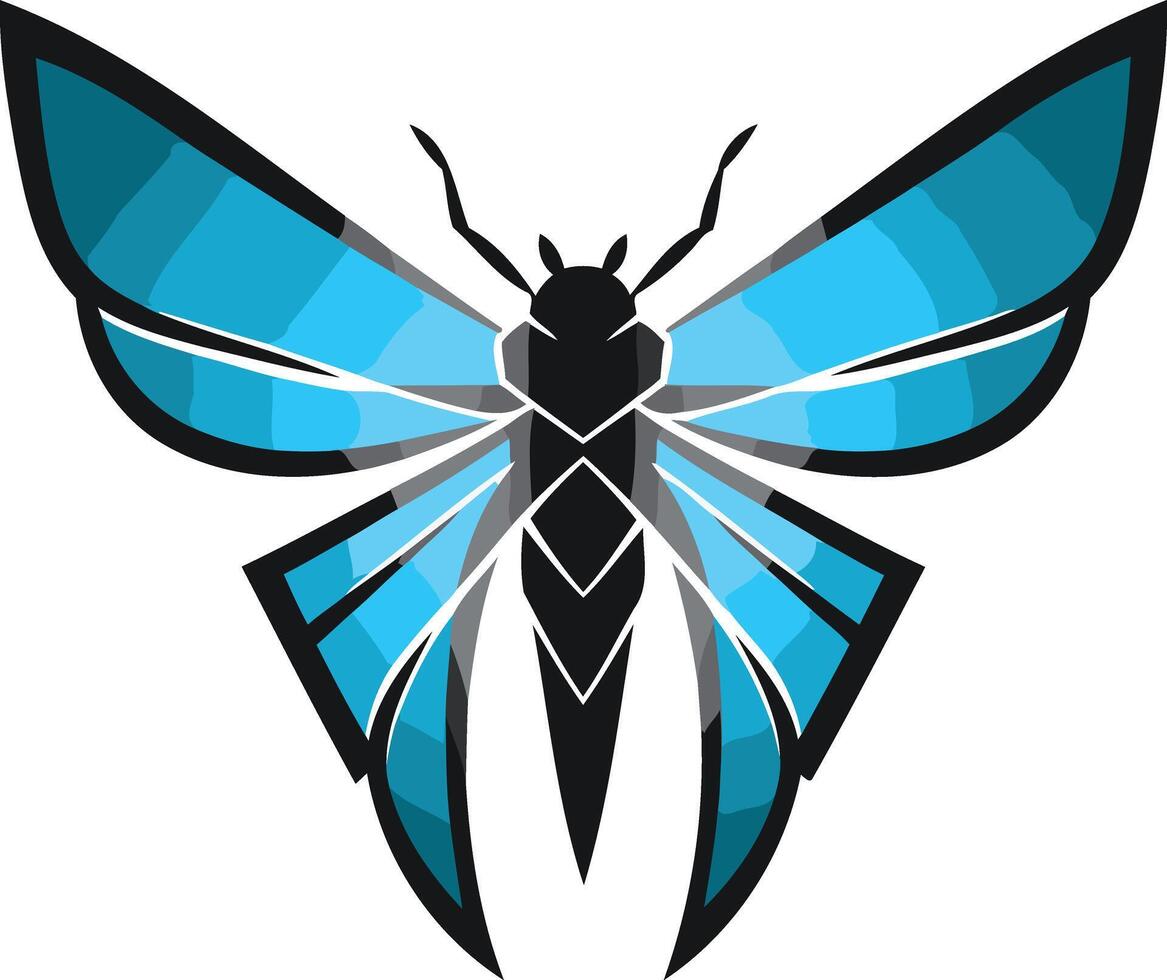 Geometric Butterfly Illustration vector