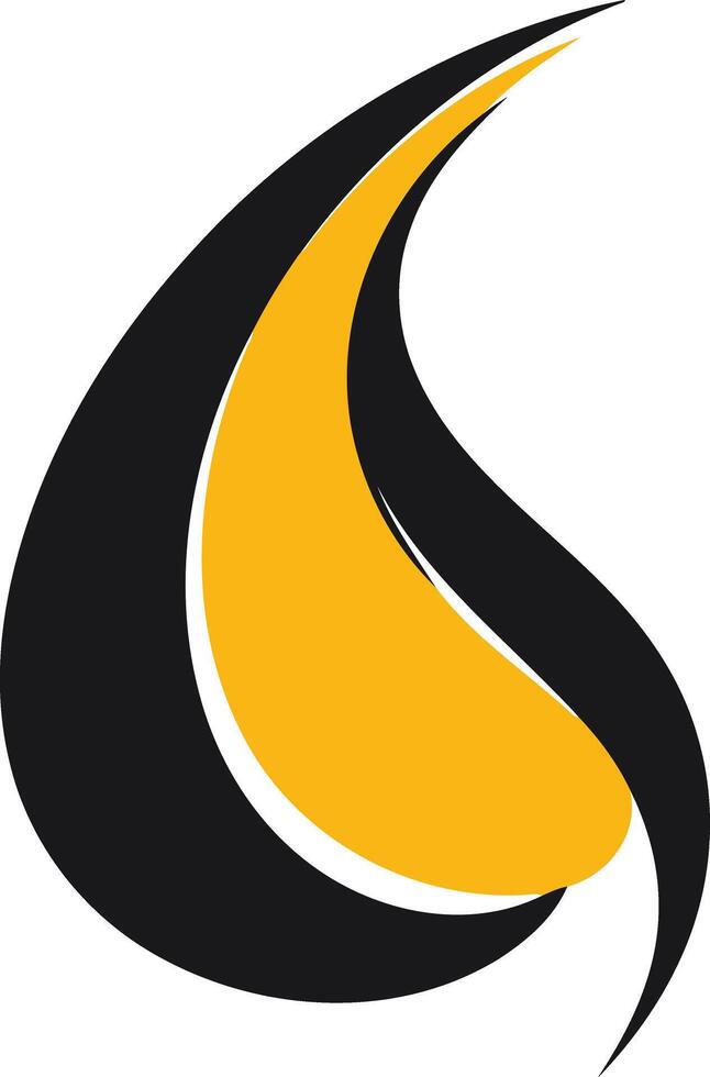 Abstract Yellow and Black Design vector