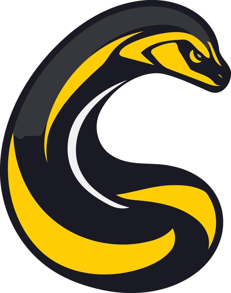 Black and Gold Cobra Logo vector