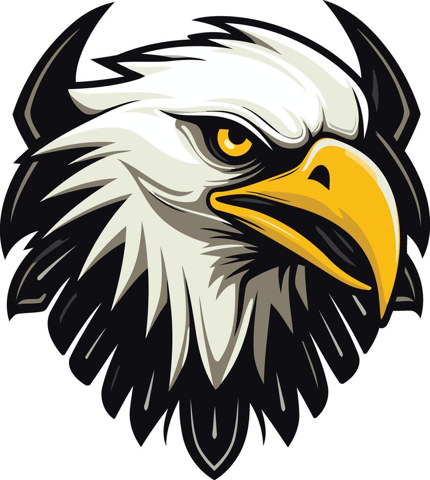 Eagle Head with Sharp Gaze vector