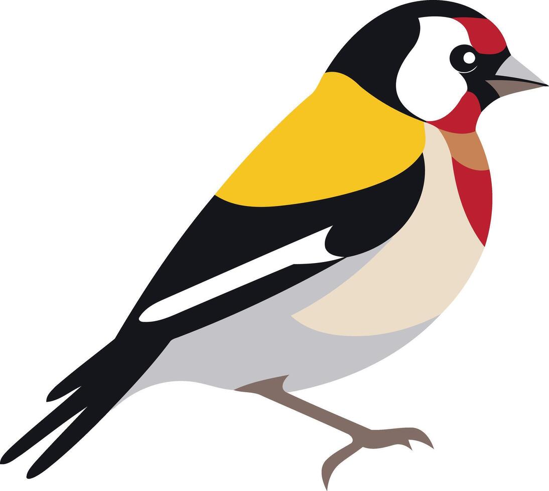 Illustration of a Goldfinch Bird vector
