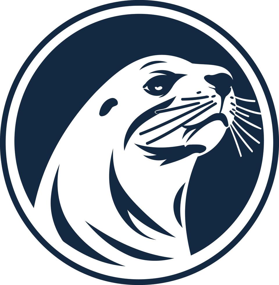 Seal in a Circle Logo vector
