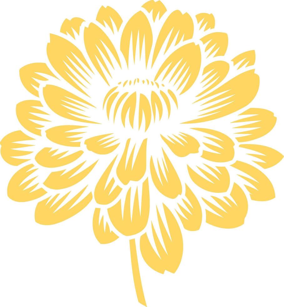 Yellow Flower Illustration vector