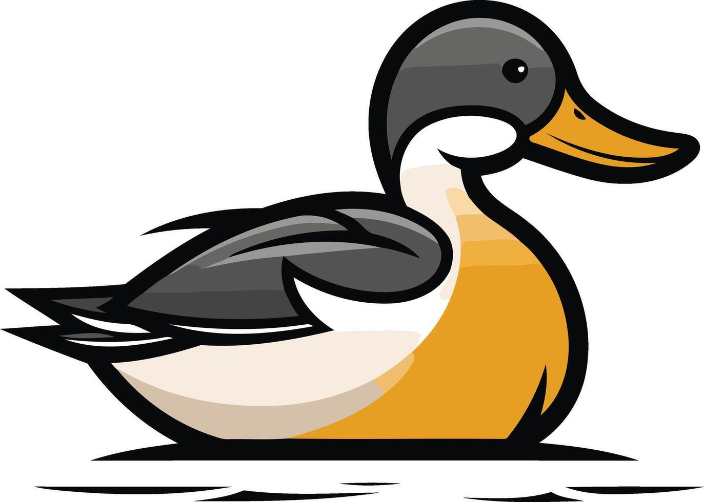 Cartoon Duck Illustration vector