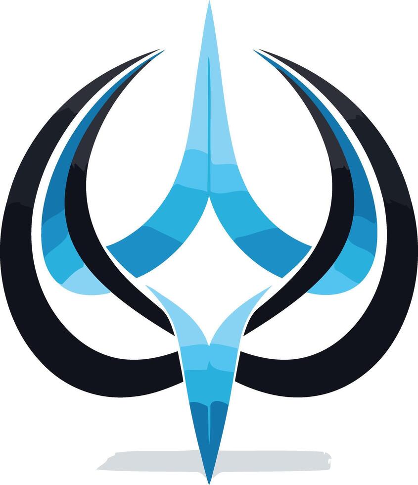 Abstract Design with a Blue Diamond Shape vector