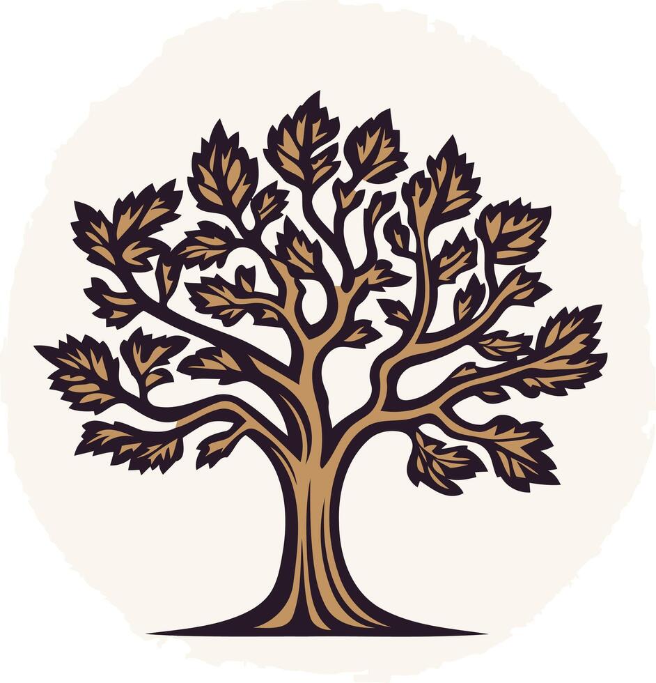 Stylized Tree Illustration vector