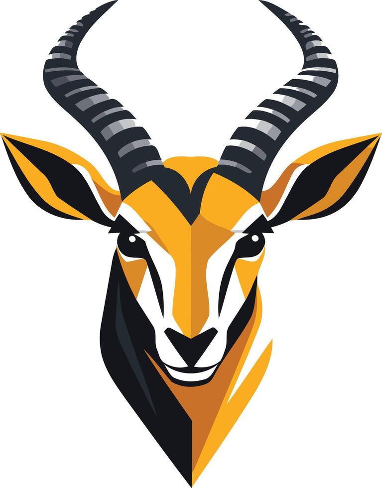 Geometric Antelope Illustration vector