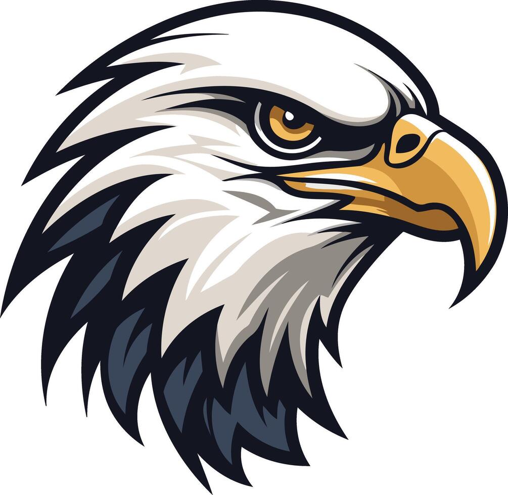 Bald Eagle Head Illustration vector