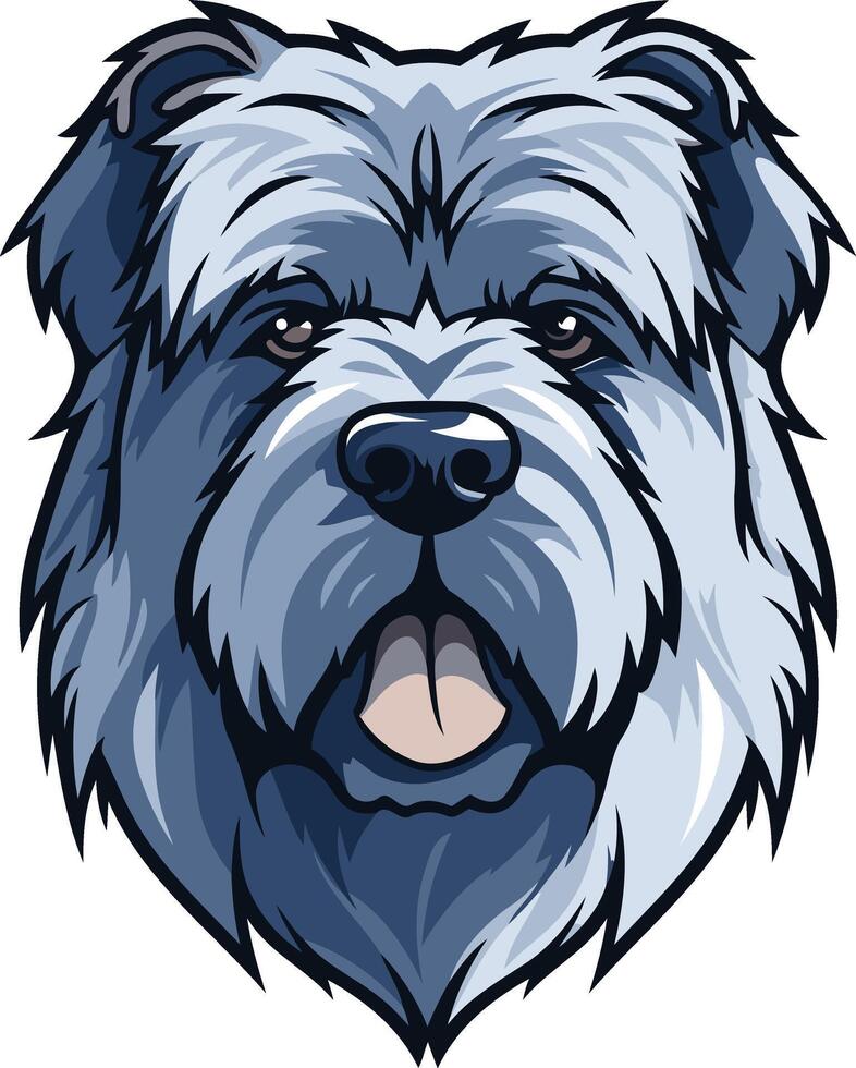 Blue Dog Portrait vector