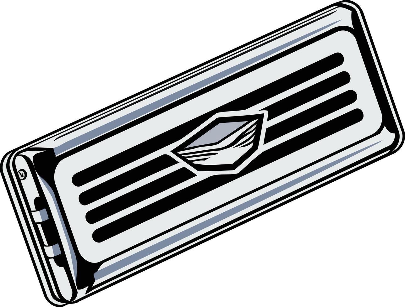 Vintage Car Grille Illustration vector