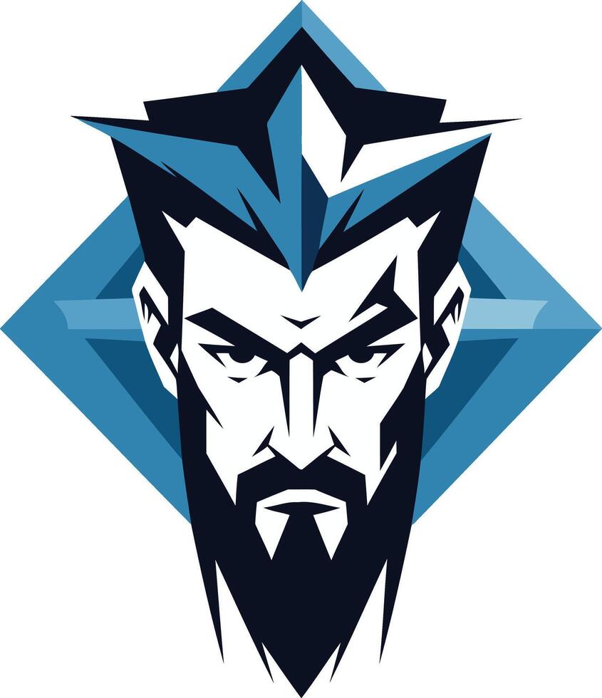 The Beardy Man Logo vector
