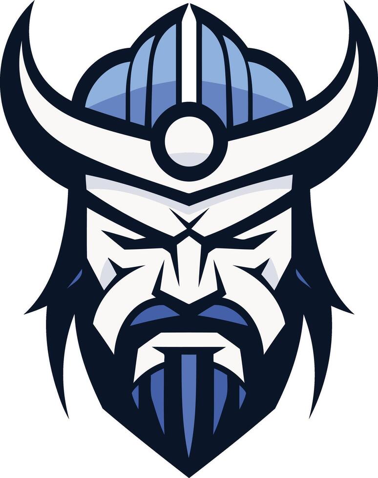 Headshot of a Powerful Viking Warrior vector