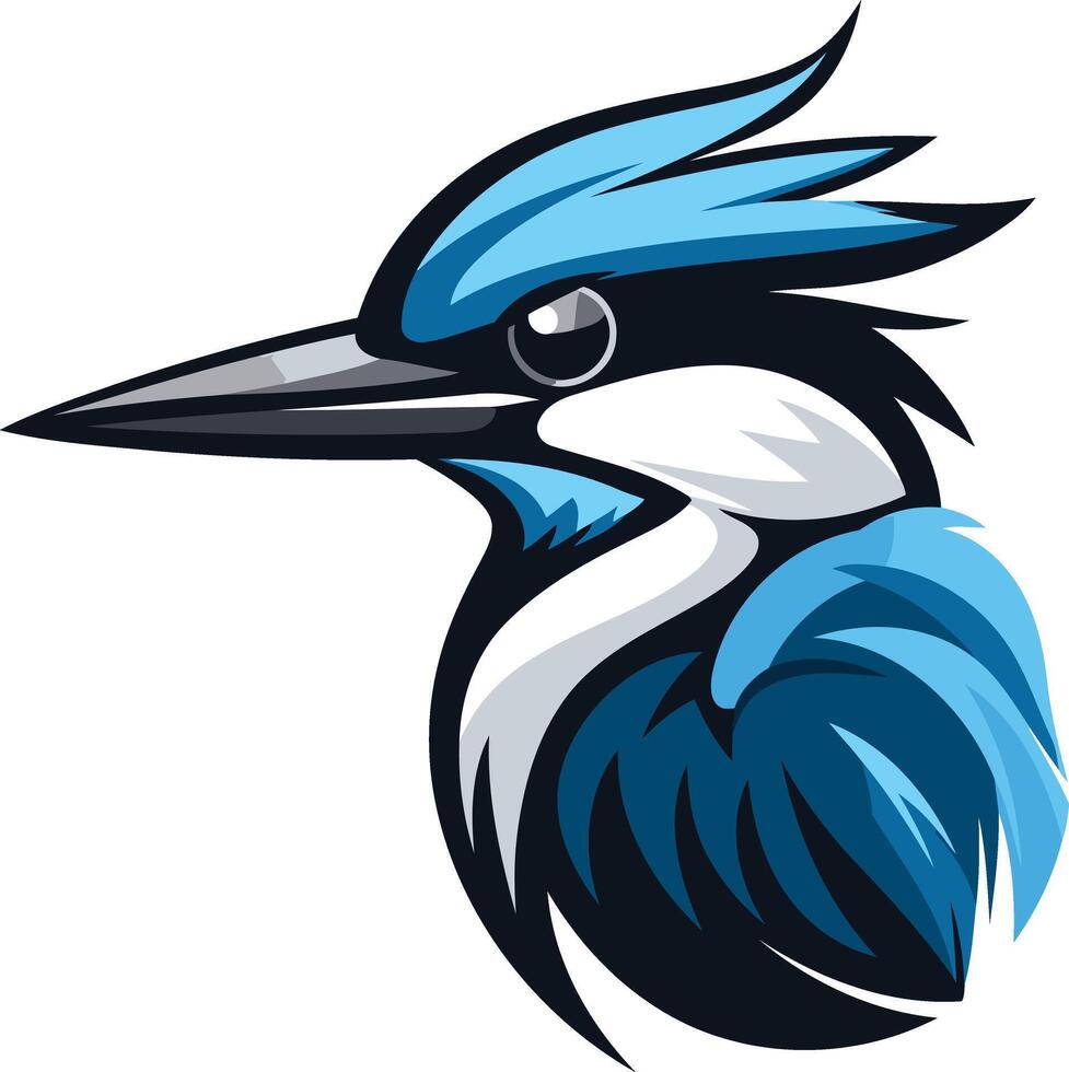 Kingfisher Mascot Logo Design vector