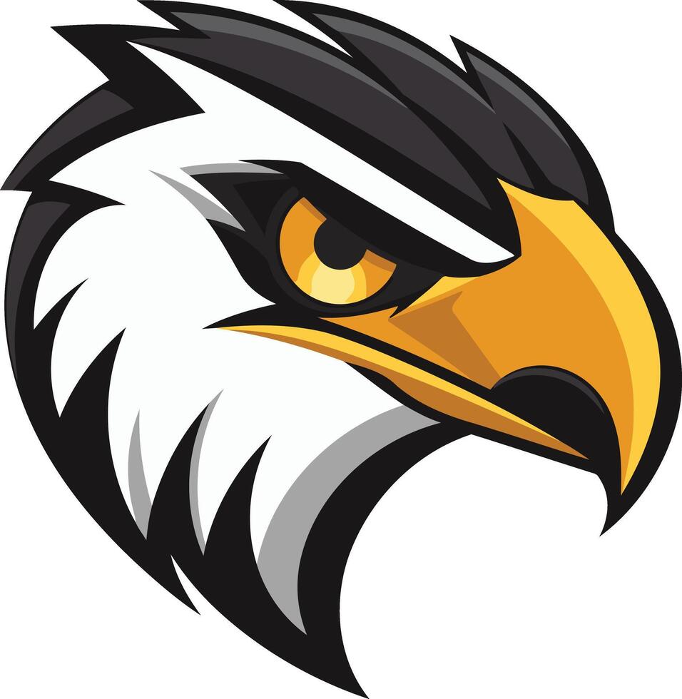 Fierce Eagle Head Mascot Design vector
