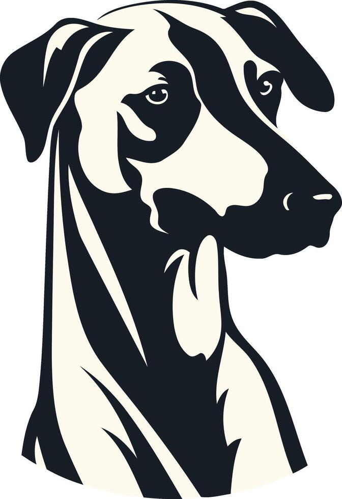 Portrait of an Egyptian Hound vector