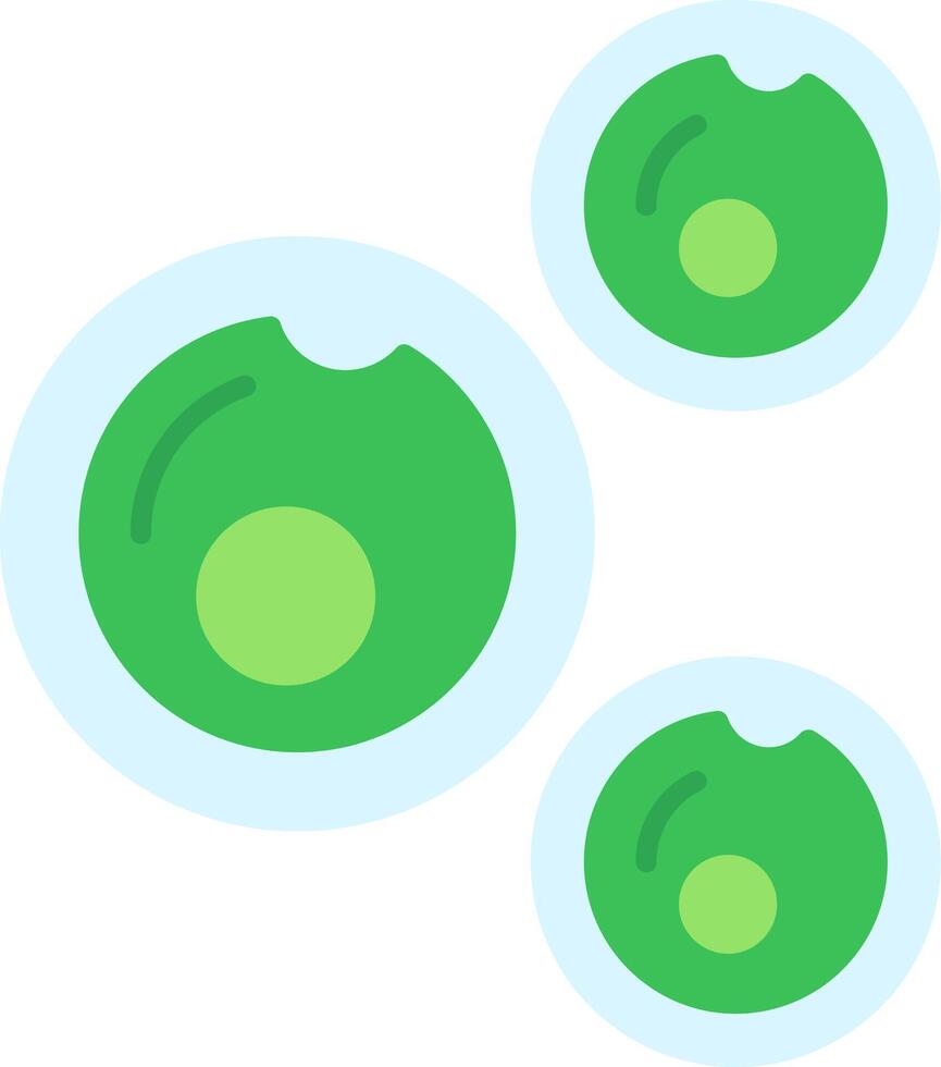 Chlorella Vulgaris Flat Icon vector