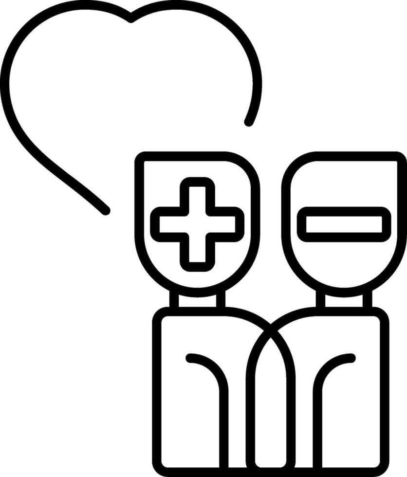 Mental Health Advocacy Line Icon vector