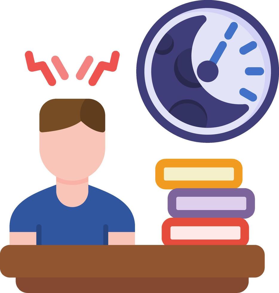 Busy Flat Icon vector