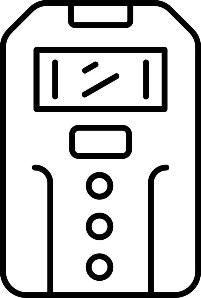 Stud Finder Line Icon vector