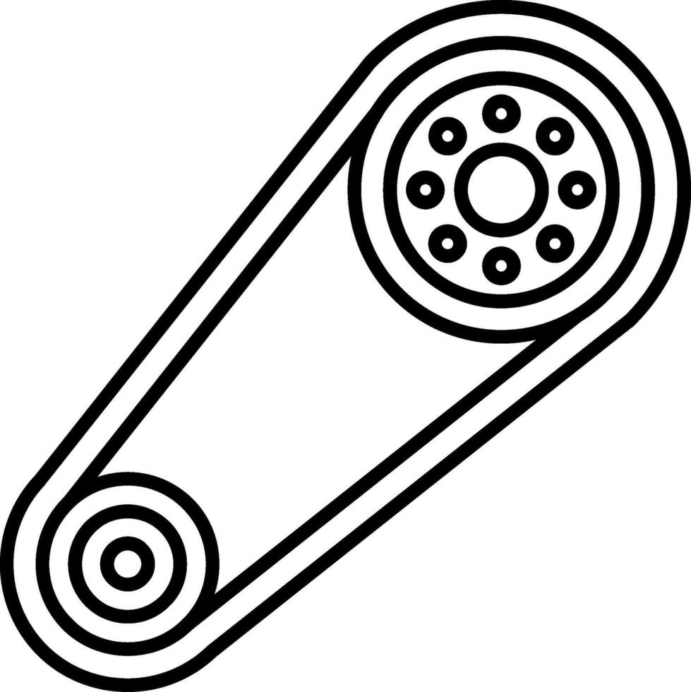 Tool Belt Line Icon vector