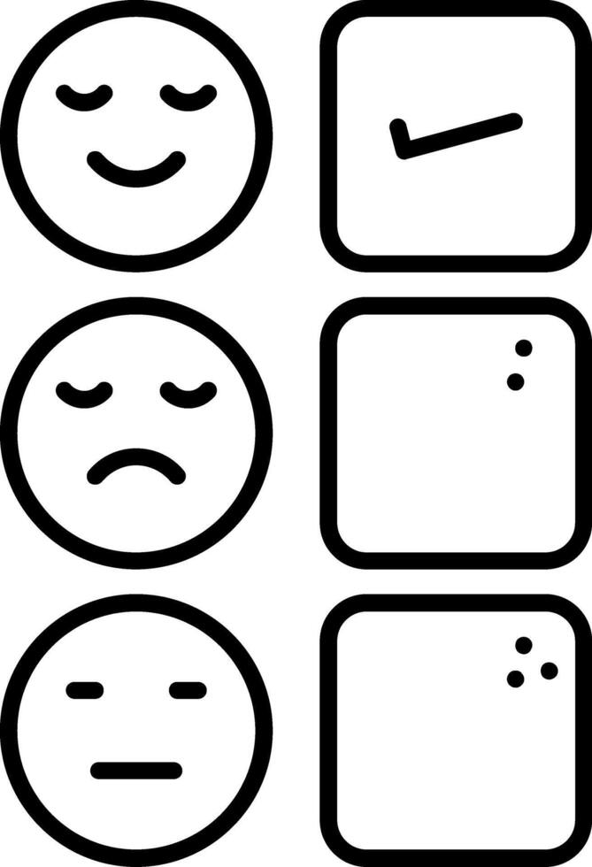 Customer Score Line Icon vector