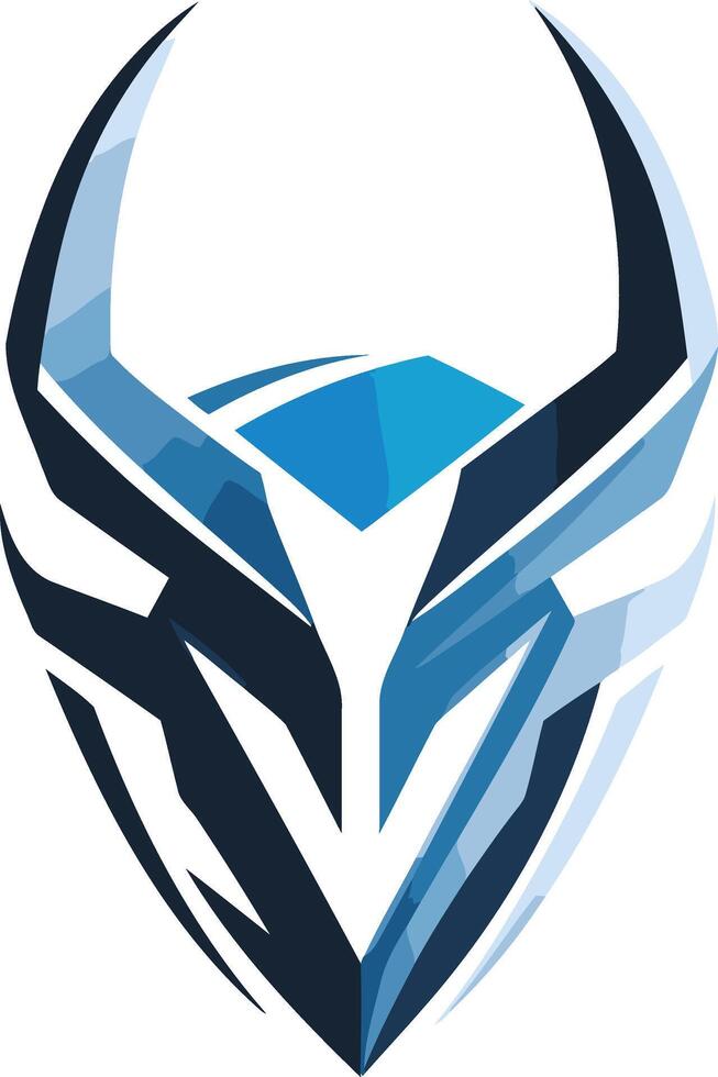 Abstract Geometric Shield Logo Design vector