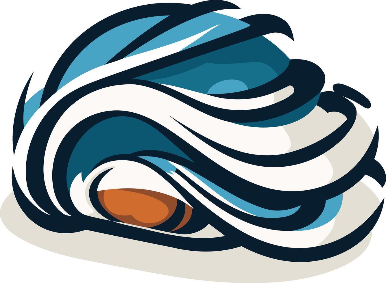 Abstract Wave Illustration vector