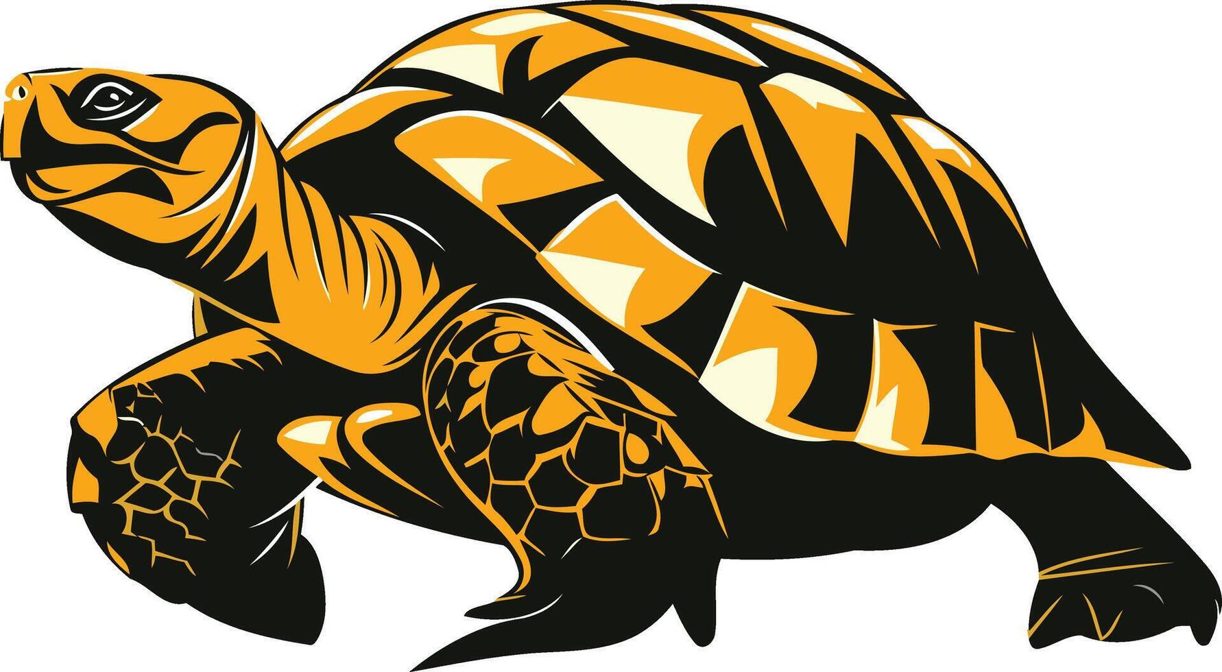 Illustration of a Walking Tortoise vector