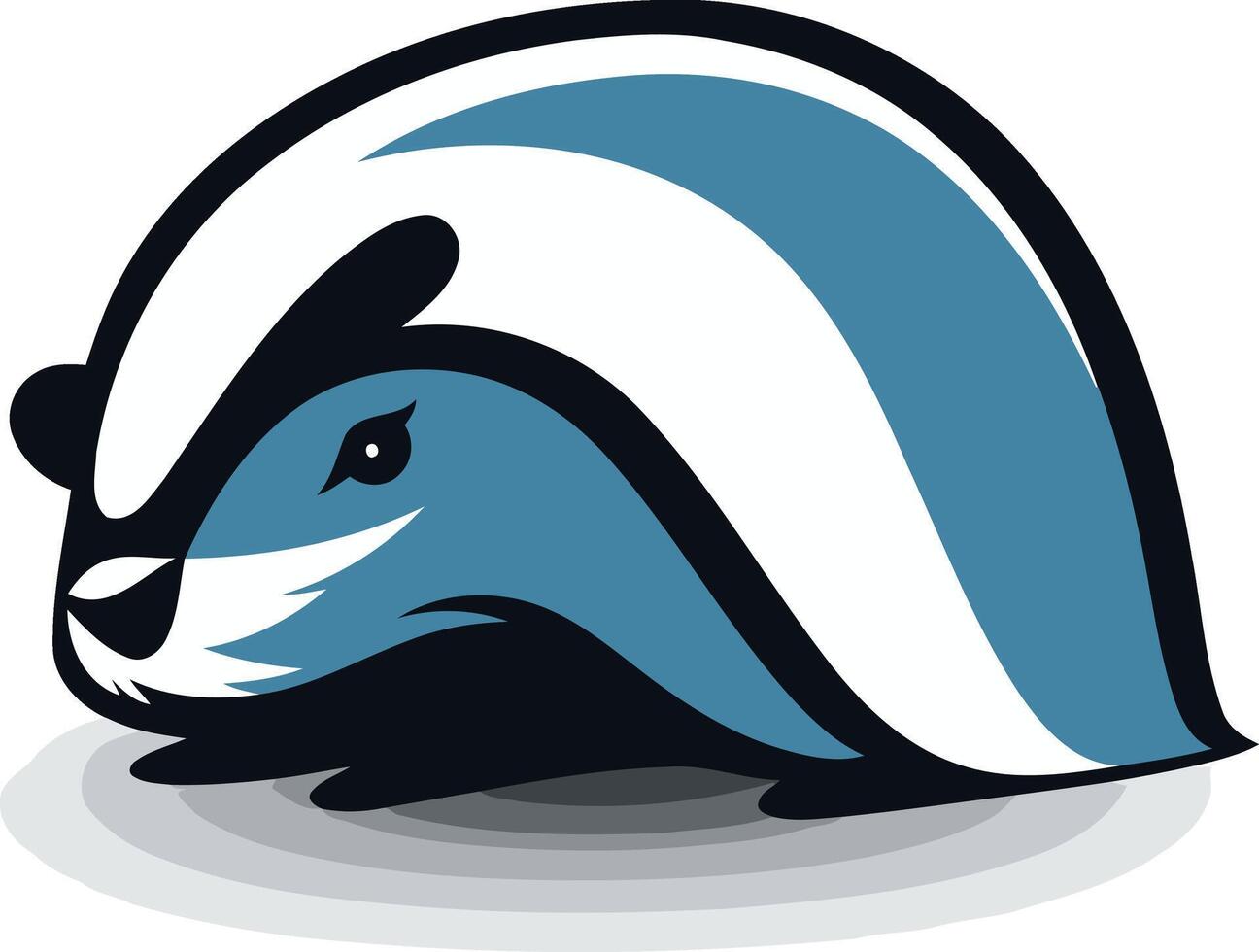 Cartoon Illustration of a Badger vector