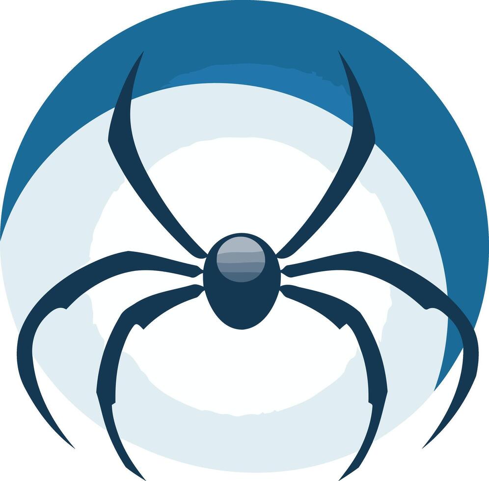 Stylized Spider in a Circle vector
