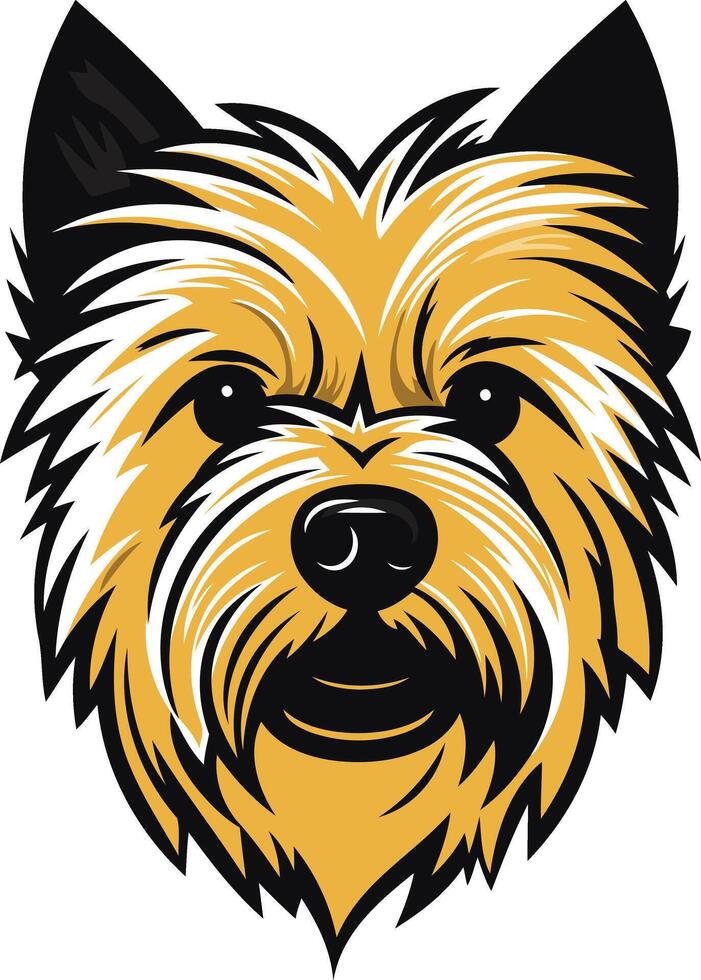Yorkshire Terrier Dog Portrait vector