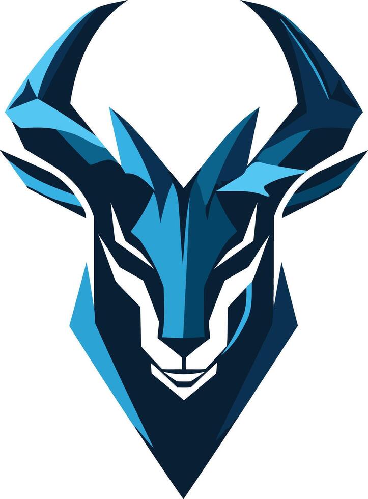 Abstract Blue Animal Logo vector