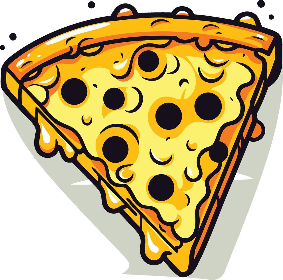 A Melty Slice of Pizza vector