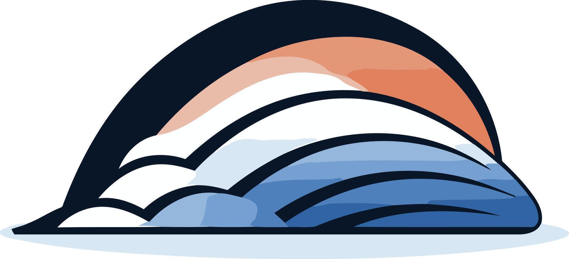 Sunrise Over the Ocean Waves vector