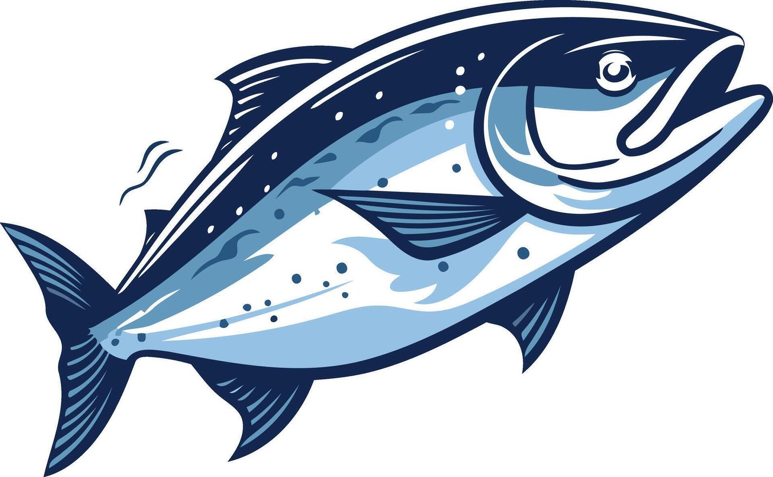 Blue Fish Illustration vector