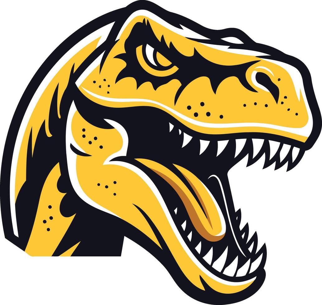 Tyrannosaurus Rex Head Mascot Illustration vector