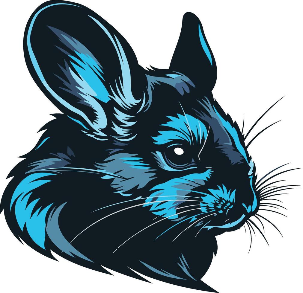 Stylized Illustration of a Gerbil vector