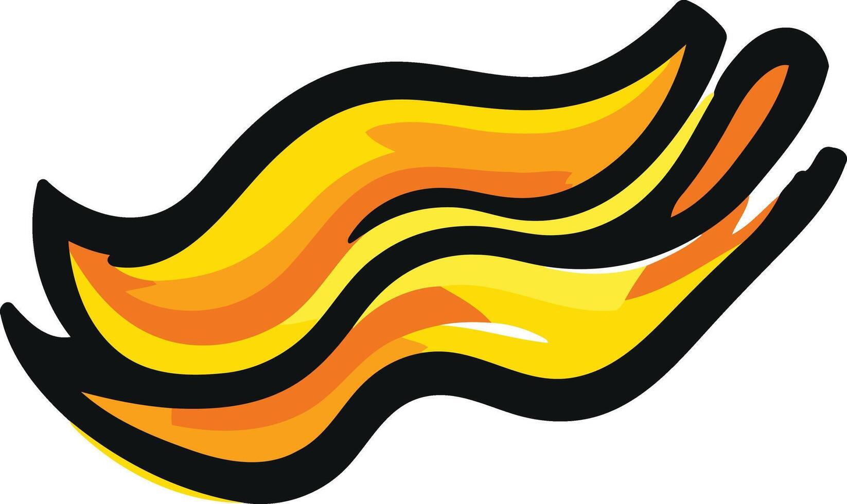 Abstract Wave Illustration vector