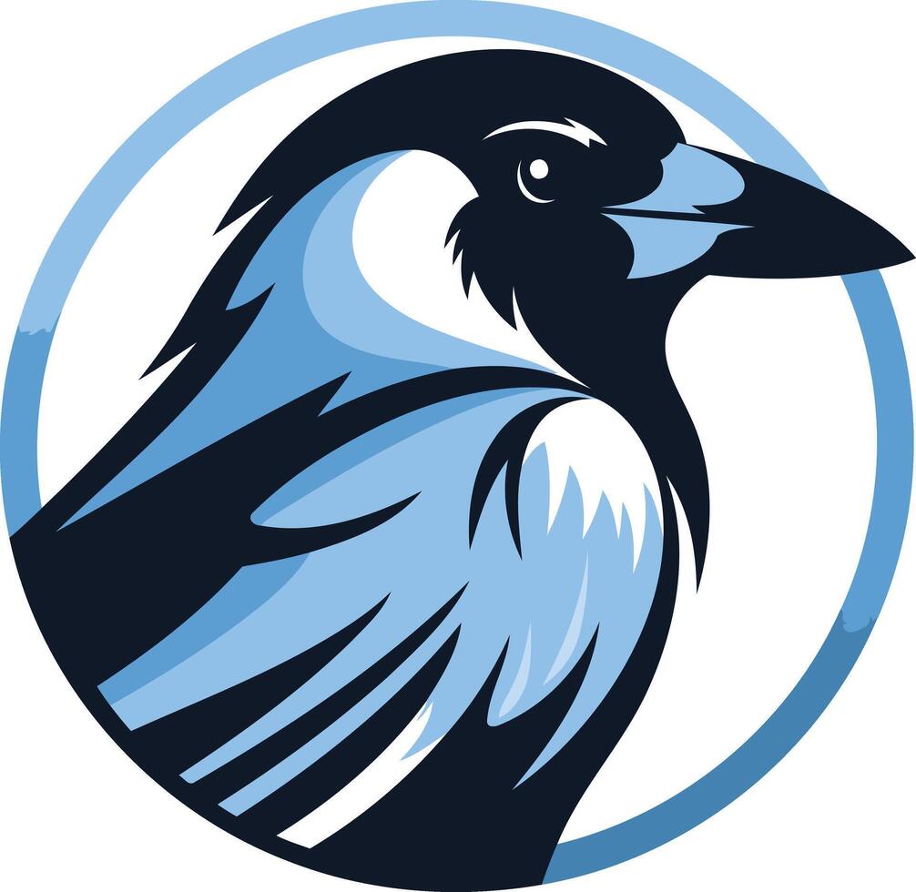 Blue Jay in a Circle vector