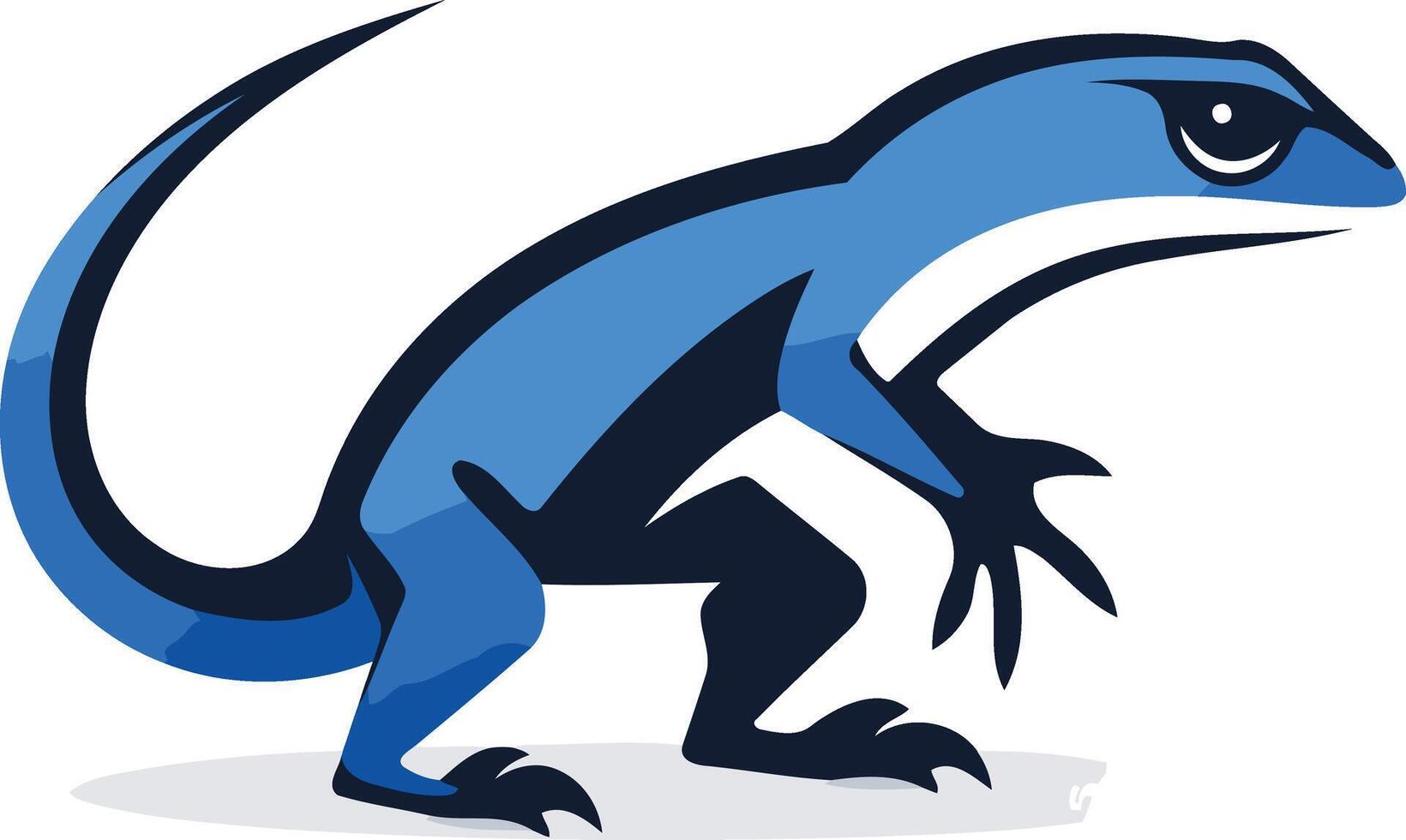 Blue Lizard Illustration vector