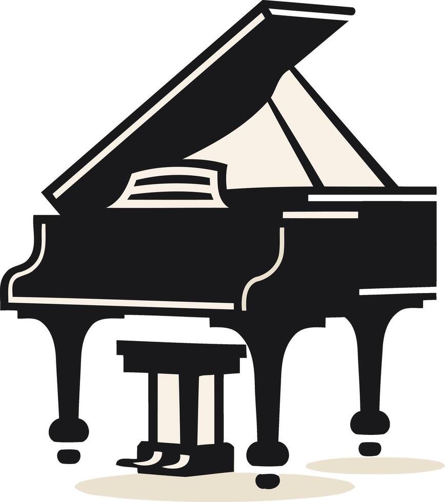 Grand Piano Silhouette vector
