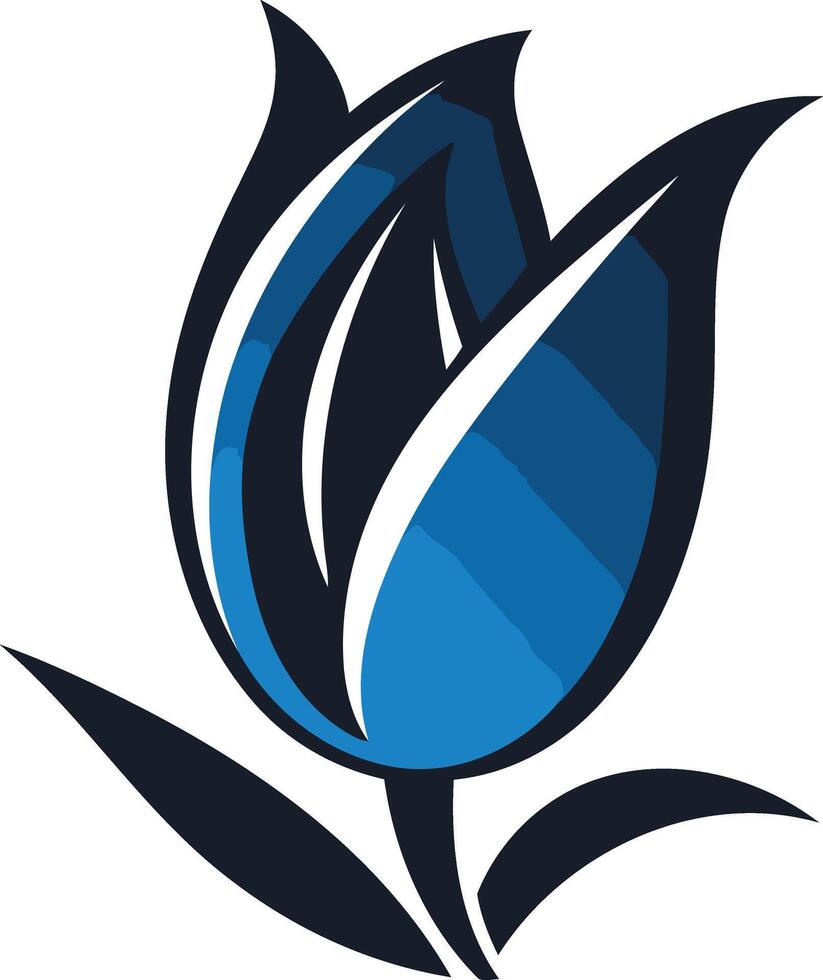 Blue Tulip Illustration vector