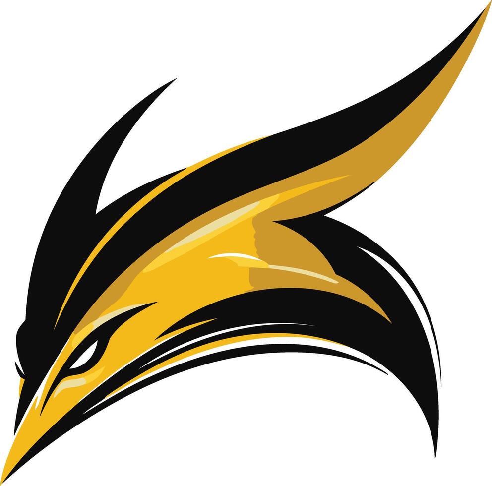 Abstract Bird Head Illustration vector