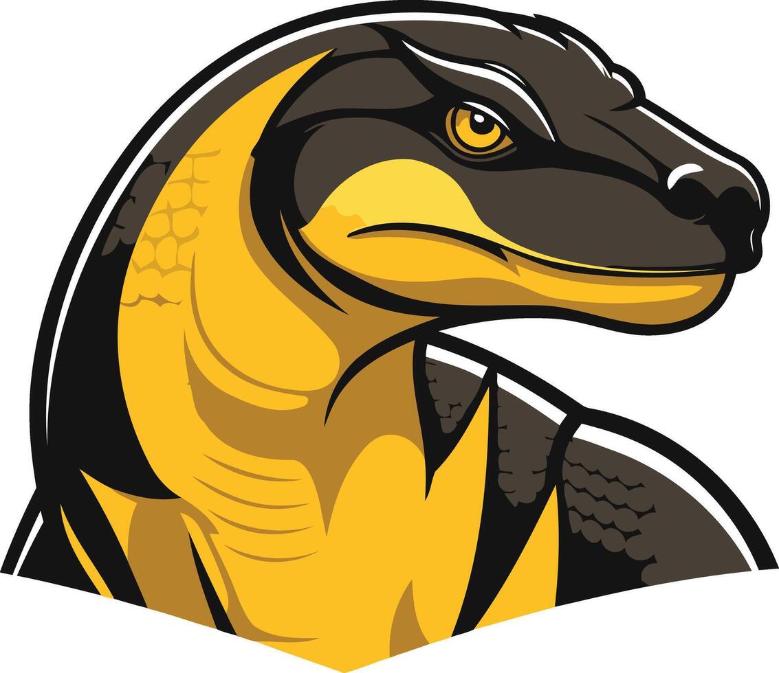 Yellow and Black Predator vector