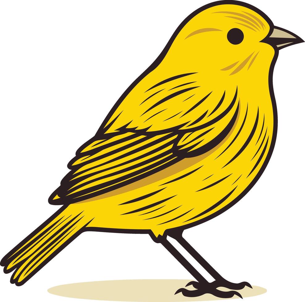 Yellow Bird Illustration vector