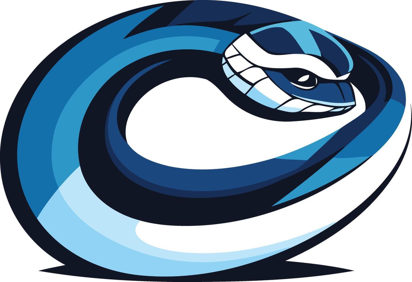 Blue Cobra Logo Design vector