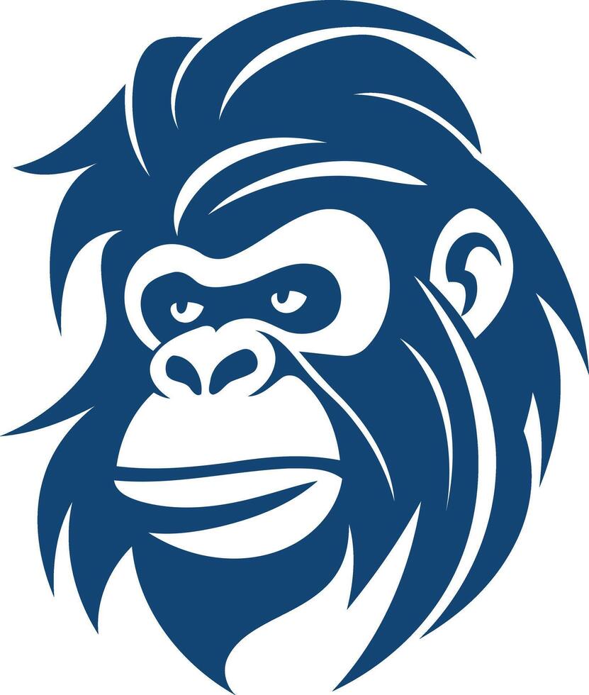 Blue Gorilla Logo Design vector