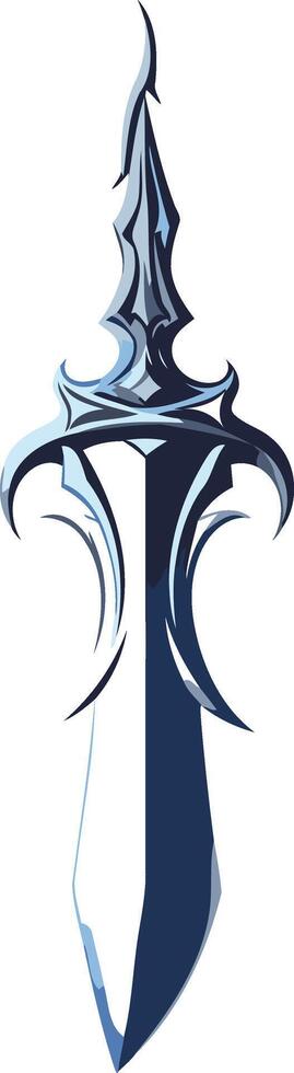 Abstract Stylized Dagger vector