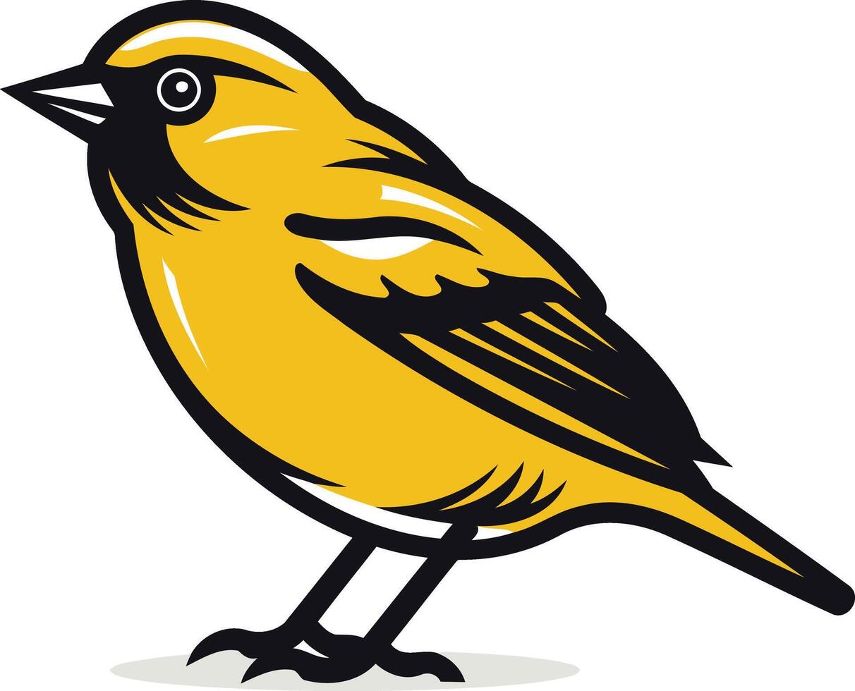 Yellow Bird Illustration vector